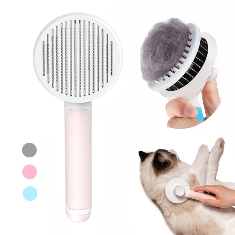 Self Cleaning Slicker Comb For Dog and Cat