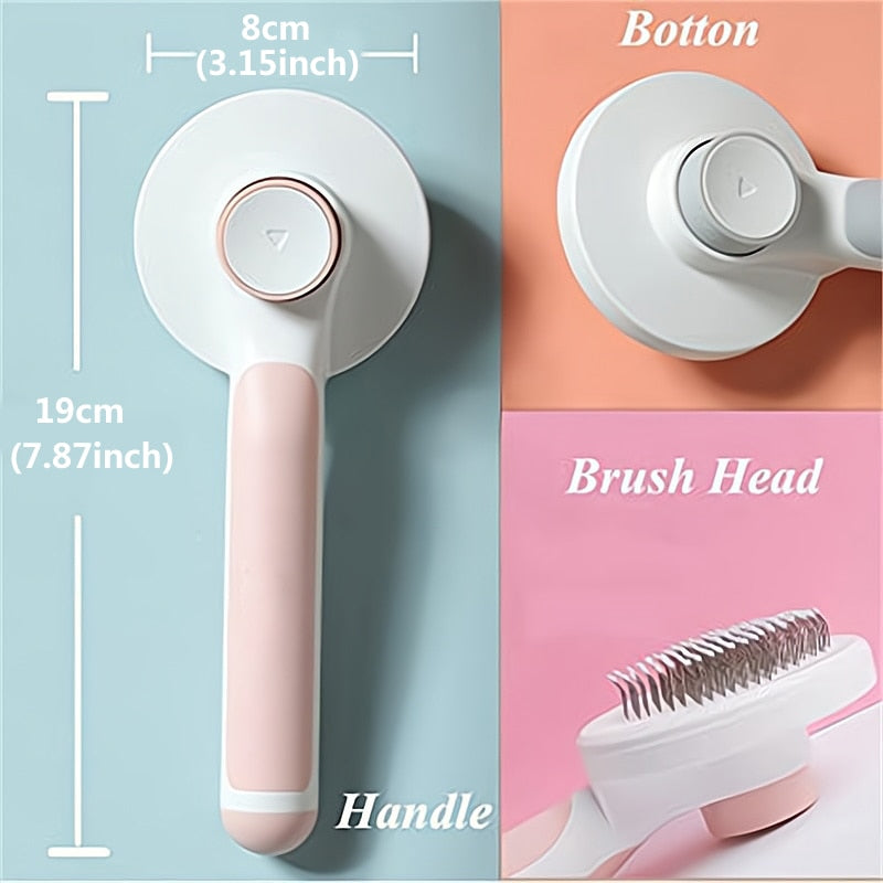 Self Cleaning Slicker Comb For Dog and Cat