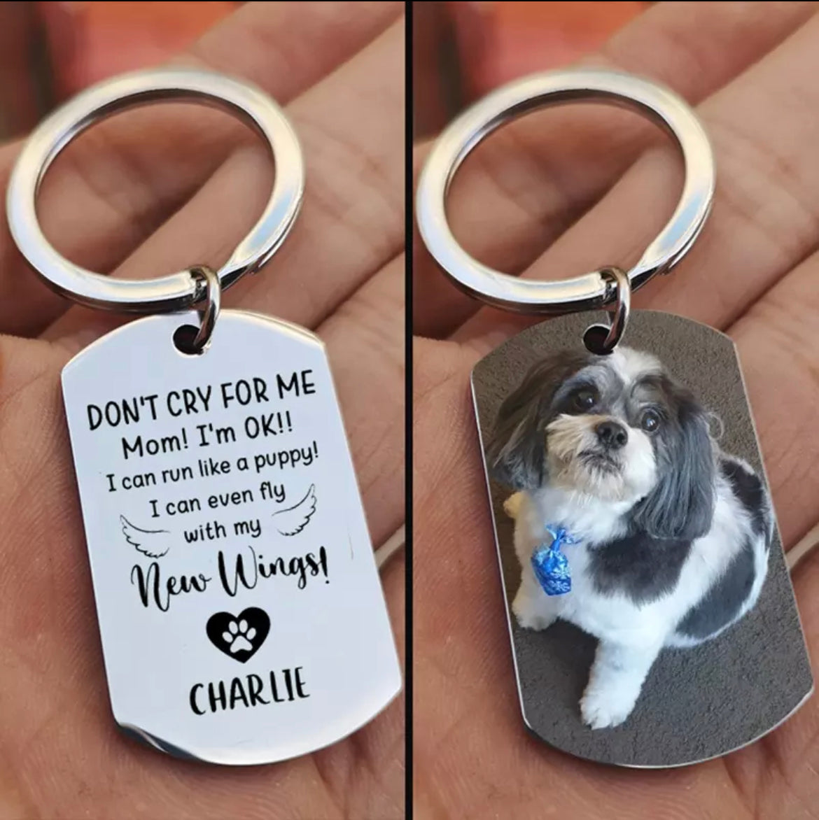 BRILL™ DON'T CRY FOR ME Custom Keychain