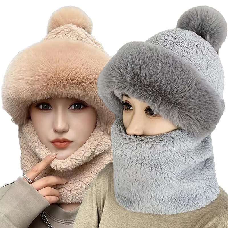 BRILL™ Teddybow Hooded Beanie Scarf Set