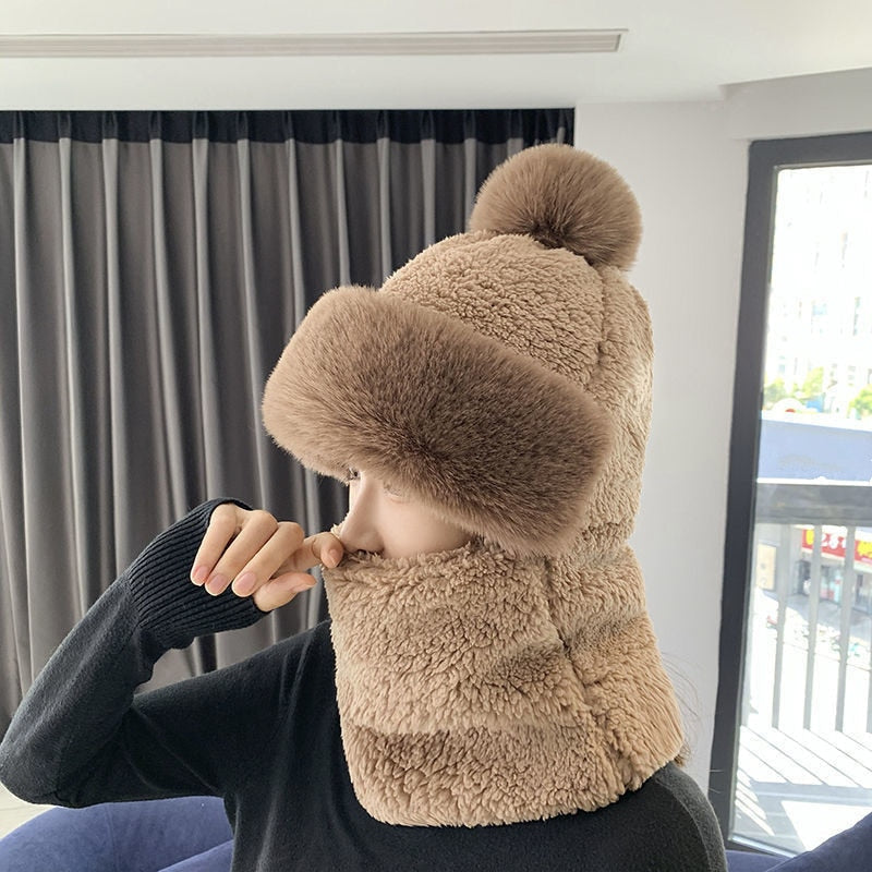 BRILL™ Teddybow Hooded Beanie Scarf Set