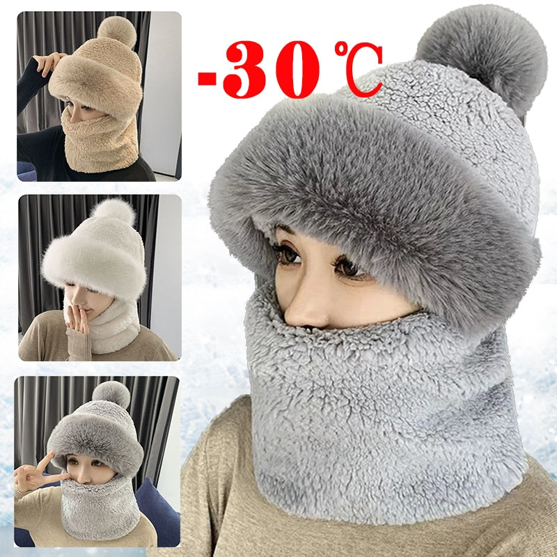 BRILL™ Teddybow Hooded Beanie Scarf Set