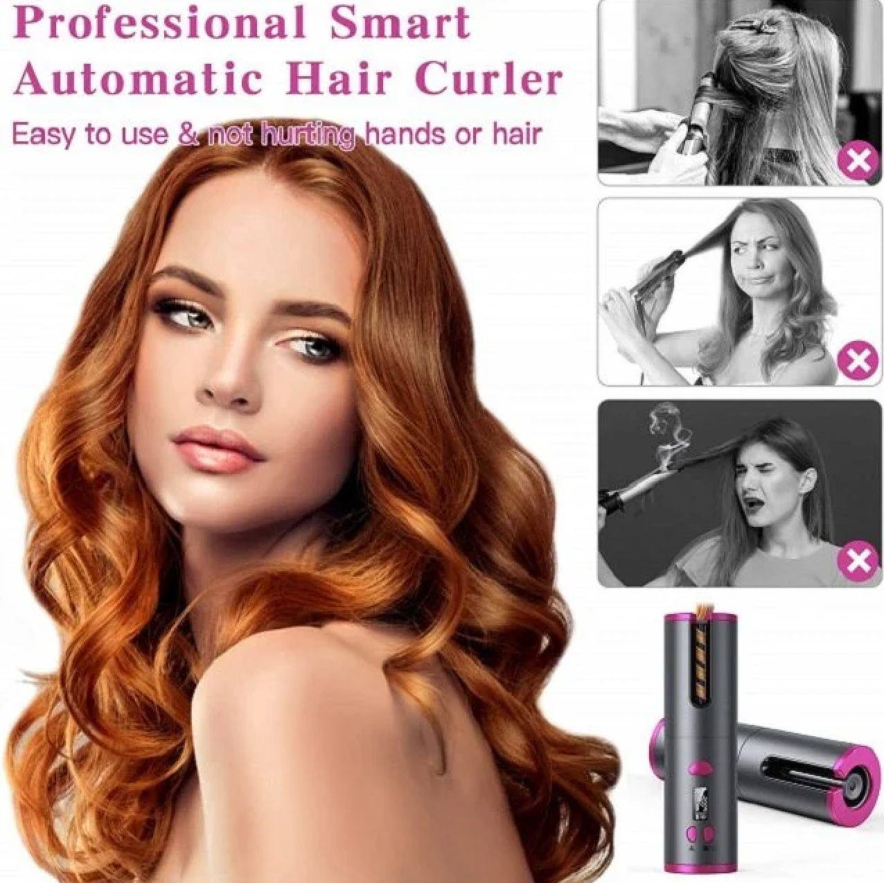 BRILL™ Cordless Automatic Hair Curler