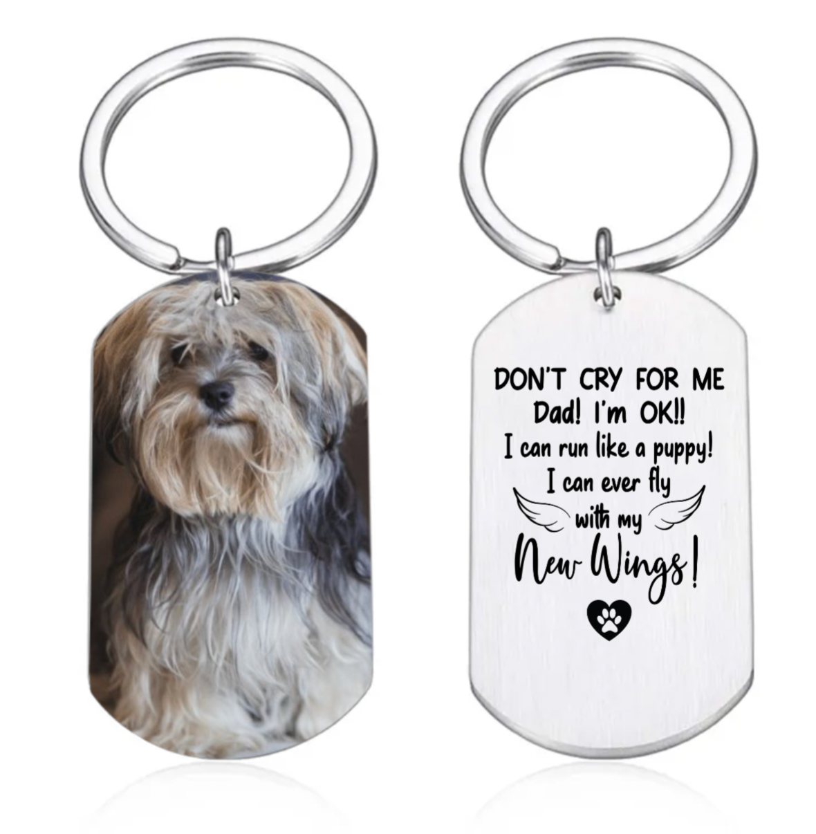 BRILL™ DON'T CRY FOR ME Custom Keychain