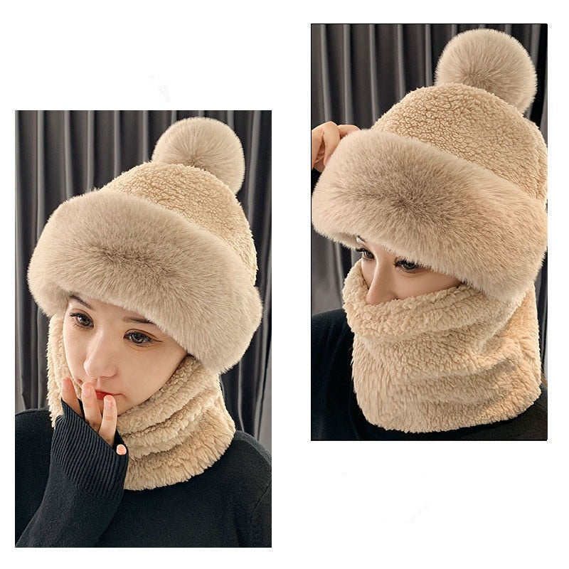 BRILL™ Teddybow Hooded Beanie Scarf Set