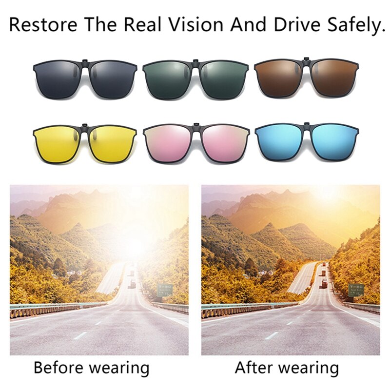 SunShade™ Polarised Clip-on Flip Up Sunglasses