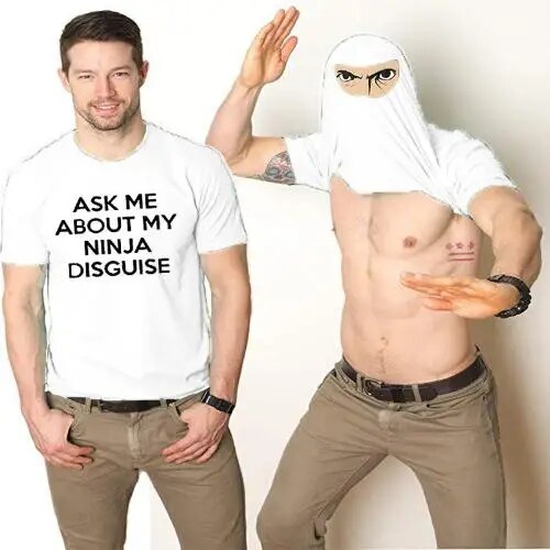 BRILL™ Ninja Disguise Flip Tee: Unleash Your Inner Warrior