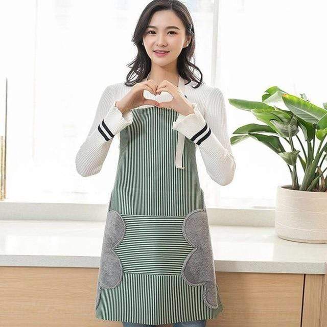 Aprons Waterproof Stain Erasable Apron Green - DiyosWorld