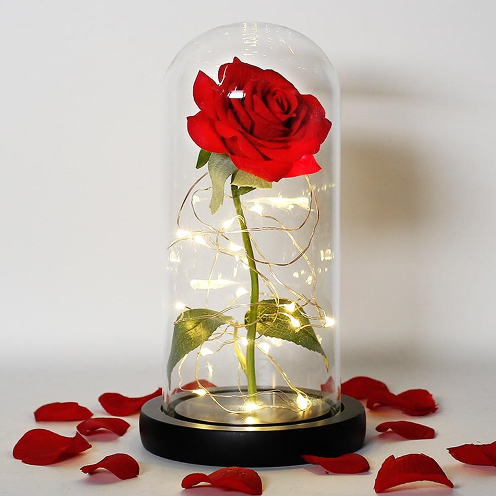 Artificial & Dried Flowers DIYOS™ Enchanted Sparkly Rose - DiyosWorld