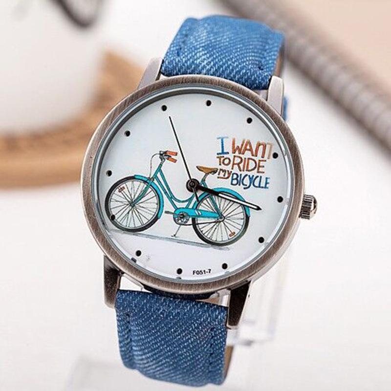 Bicycle Pattern Wristwatch - DiyosWorld