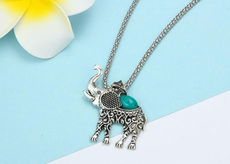 Bohemian Style Elephant Shape Necklace/Bracelet/Earring Set - DiyosWorld