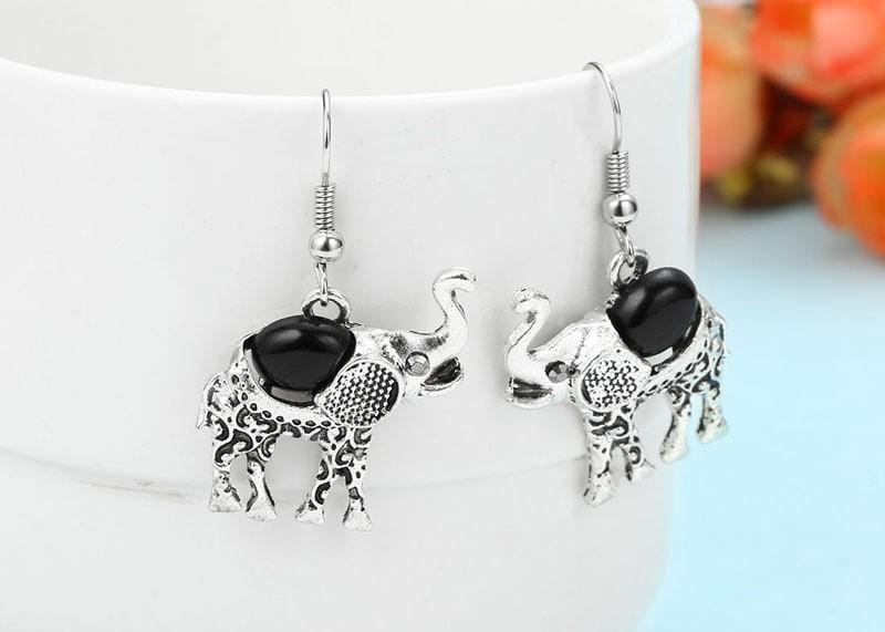 Bohemian Style Elephant Shape Necklace/Bracelet/Earring Set - DiyosWorld