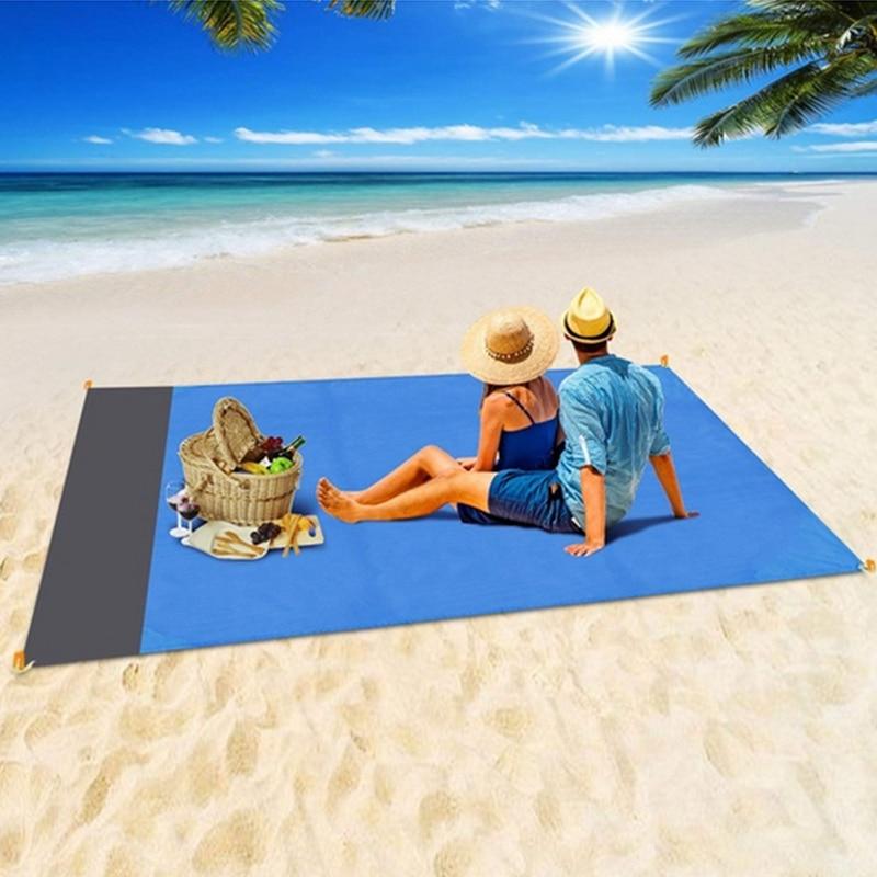 Camping Mat Waterproof Pocket Beach Blanket Blue / 200 x 140cm - DiyosWorld