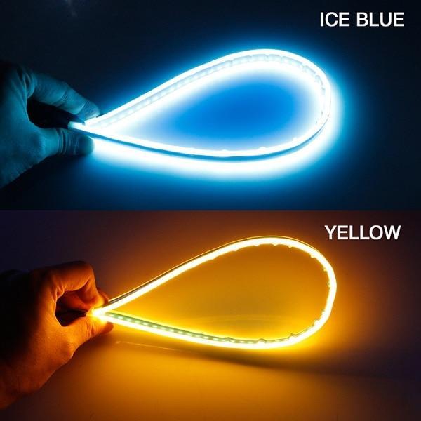 Car Light Assembly DIYOS™ Sequential LED Indicator (2Pcs) Ice Blue / Yellow - DiyosWorld