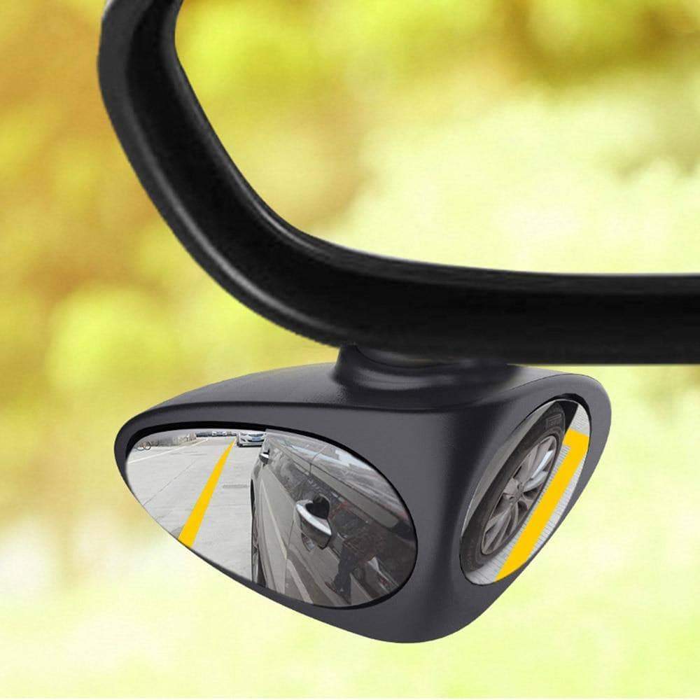 Convex Mirror Car Blind Spot Convex Mirror Black Left - DiyosWorld