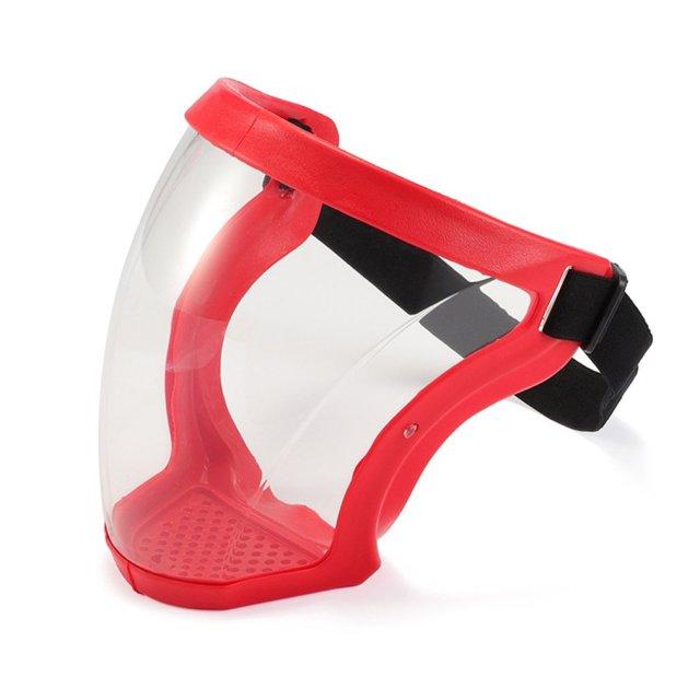 Cycling Face Mask DIYOS™ Protective Anti-Fog Face Shield red - DiyosWorld