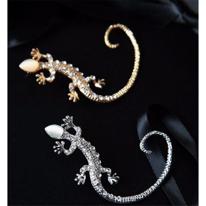 Earring Rhinestone Ear Cuff Lizard Stud Earring - DiyosWorld