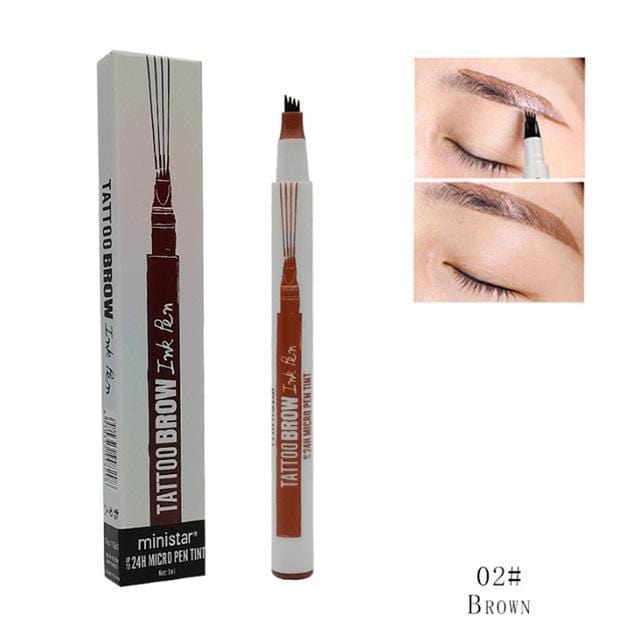 Eyebrow Enhancers 4 Point Unique Eyebrow Pen - DiyosWorld