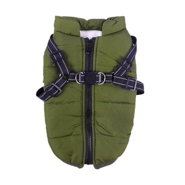 DIYOS™ Waterproof Winter Jacket with Built-in Harness Green / S - DiyosWorld