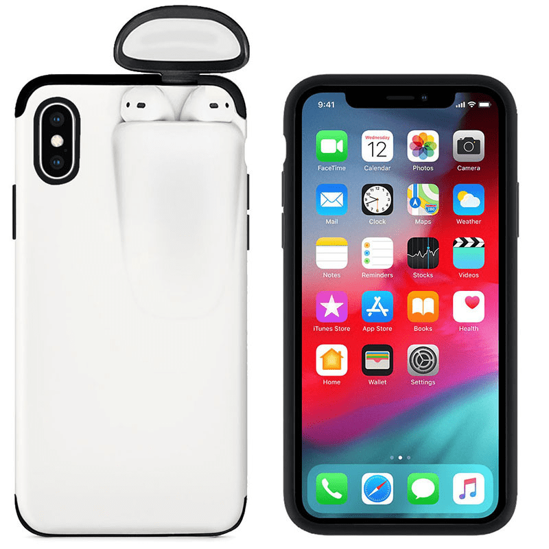 Half-wrapped Cases DIYOS SMART™ 2 in 1 iPhone Cover For iPhone 11Pro Max / White - DiyosWorld