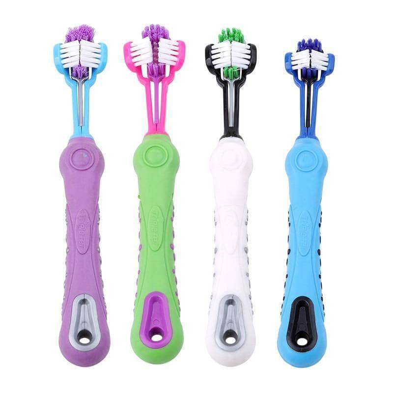 Home Three Sided Pet Toothbrush - DiyosWorld