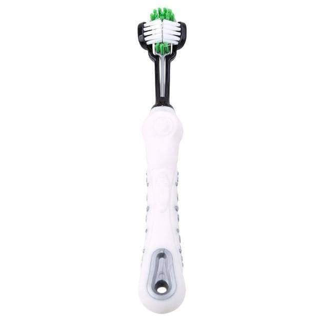 Home Three Sided Pet Toothbrush White - DiyosWorld