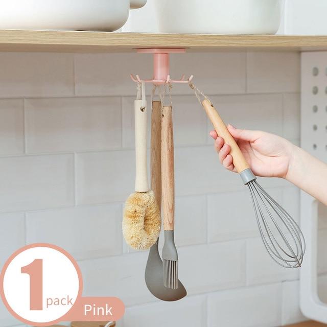 Hooks & Rails 360 Degrees Rotated Kitchen Hooks - DiyosWorld