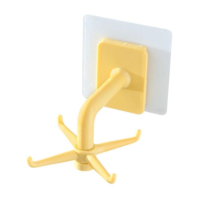 Hooks & Rails 360 Degrees Rotated Kitchen Hooks yellow-Style 2 - DiyosWorld