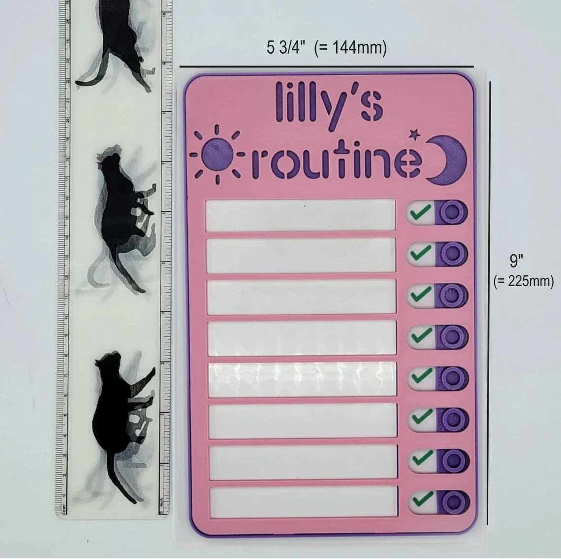 BrillGiftz™ Magnetic Dry-erase Daily Routine Chart