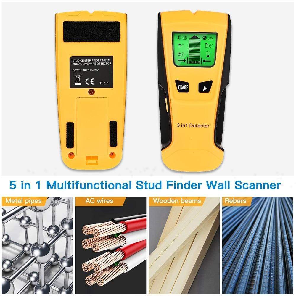 Industrial Metal Detectors 3 In 1 Metal & Stud Detector - DiyosWorld