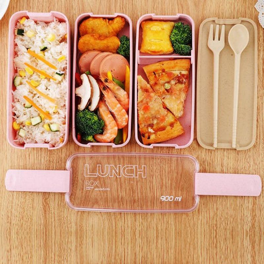 Lunch Boxes Wheat Straw Lunch Box - DiyosWorld