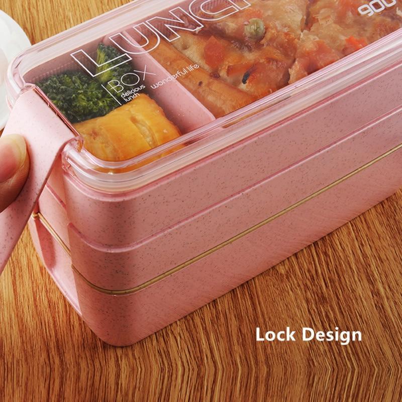 Lunch Boxes Wheat Straw Lunch Box - DiyosWorld