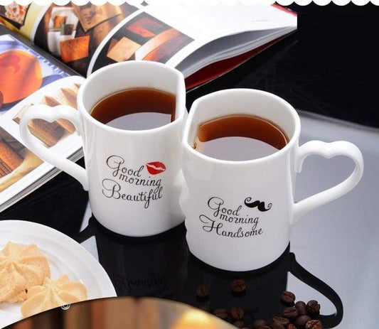 Mugs 2Pcs/Set Couple Kiss Mug - DiyosWorld