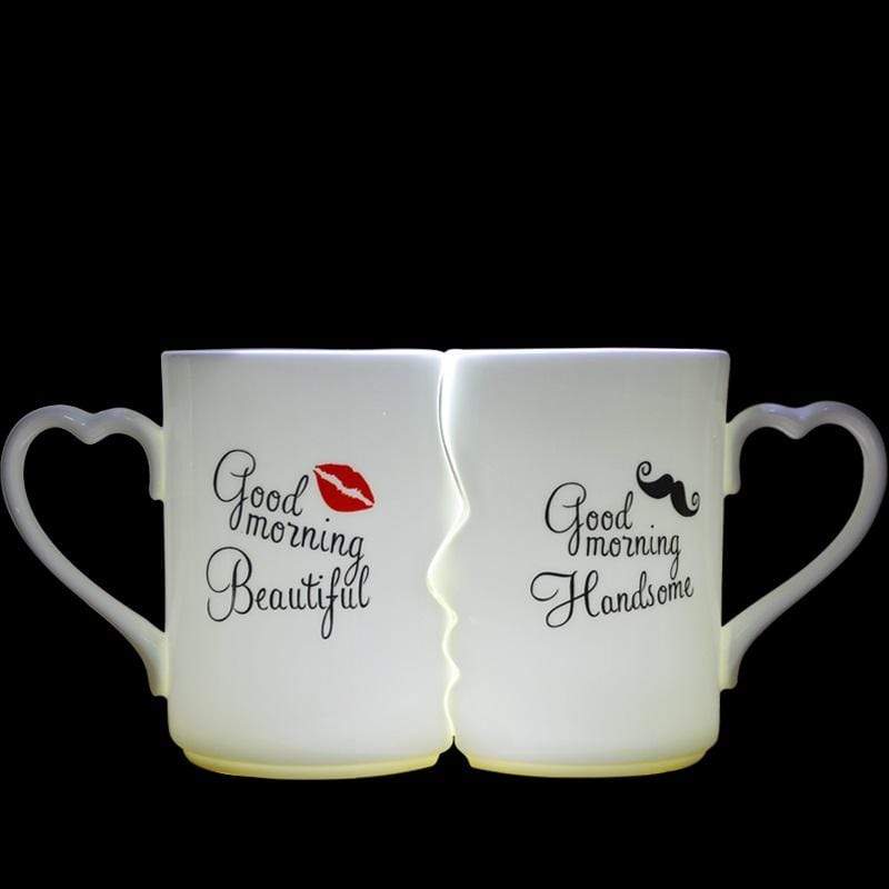 Mugs 2Pcs/Set Couple Kiss Mug - DiyosWorld