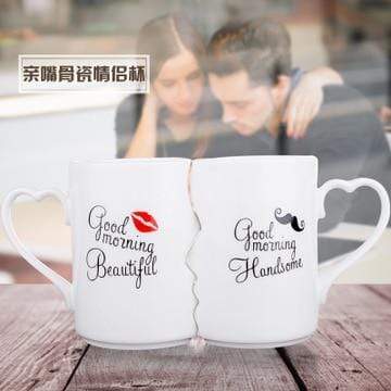 Mugs 2Pcs/Set Couple Kiss Mug - DiyosWorld