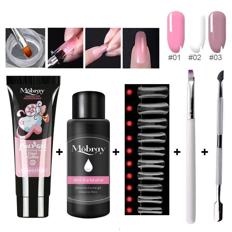 Nail Gel 5pcs/Poly Nail Gel Kit - DiyosWorld