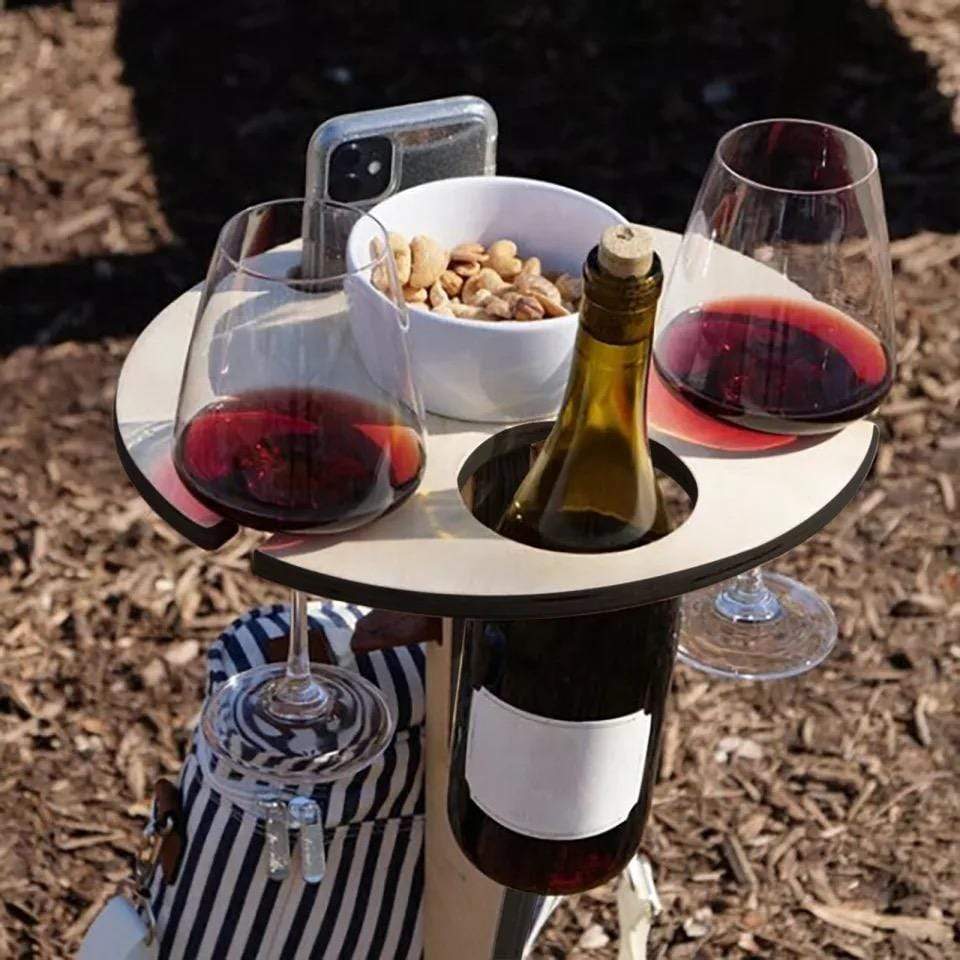 Outdoor Tables WINEo'clock™ Foldable Outdoor Wine Table - DiyosWorld