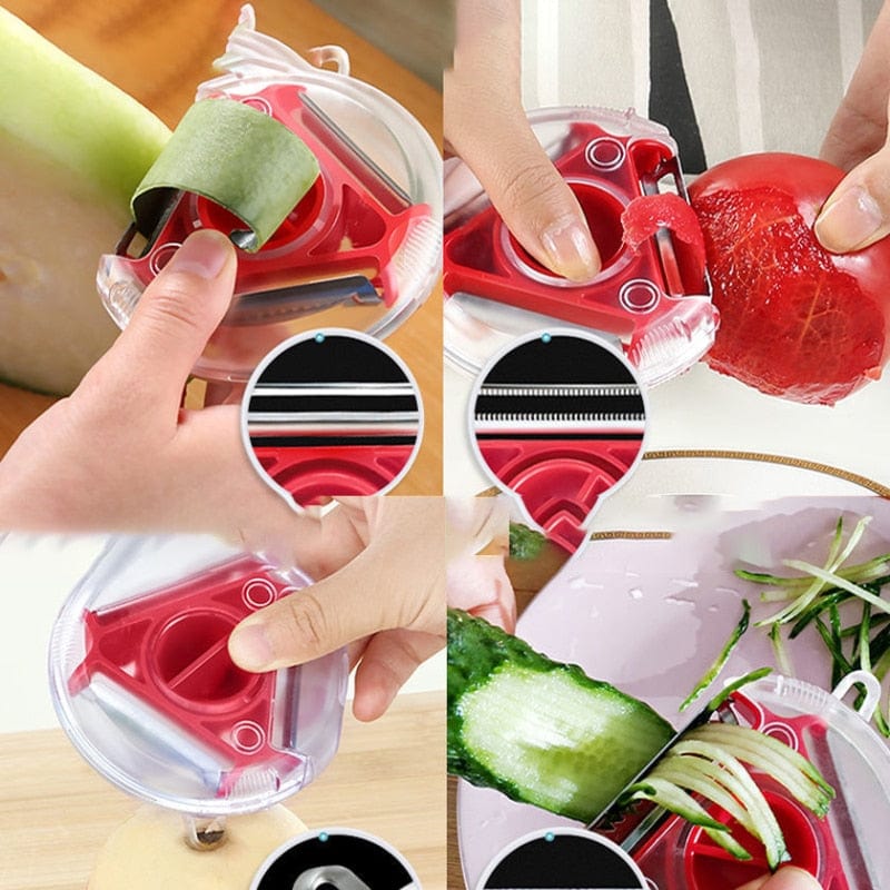 Peelers & Zesters 3-In-1 Rotary Peeler - DiyosWorld