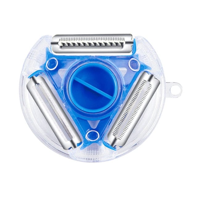 Peelers & Zesters 3-In-1 Rotary Peeler Blue - DiyosWorld