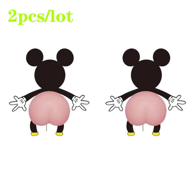 3D Silicone Cute Butt Car Bumper Sticker (SET OF 2)