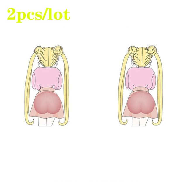 3D Silicone Cute Butt Car Bumper Sticker (SET OF 2)