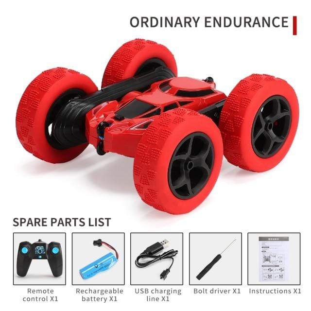 RC Cars DIYOS™ 360° RC Stunt Car Red - DiyosWorld