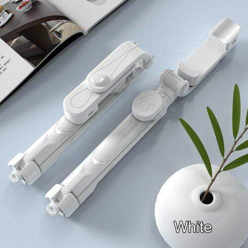 Selfie Sticks 6 In 1 Wireless Bluetooth Selfie Stick White With Flash Light - DiyosWorld