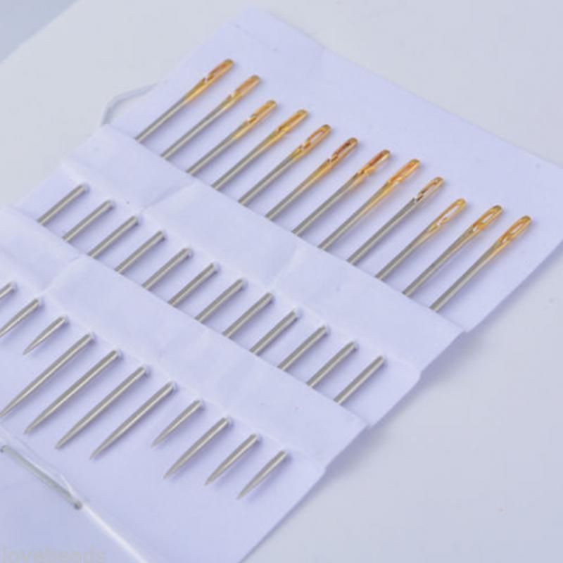 Sewing Needles 12pcs gold plated Sewing Needle - DiyosWorld