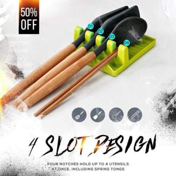 Spoon Rests & Pot Clips Multifunctional Silicone Utensil Rest [50% OFF Today] - DiyosWorld