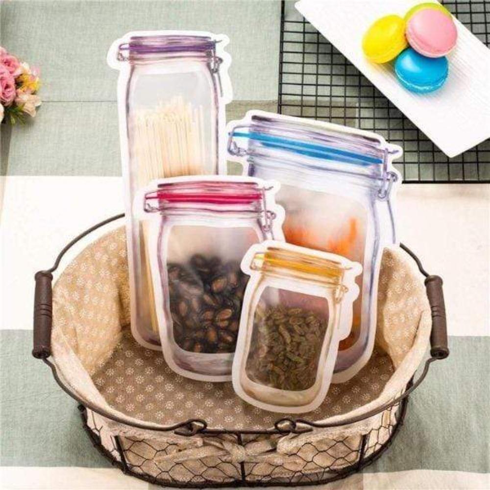 Storage Bags (Set of 10) JARBAGS™ Premium Reusable Mason Jar Bags - DiyosWorld