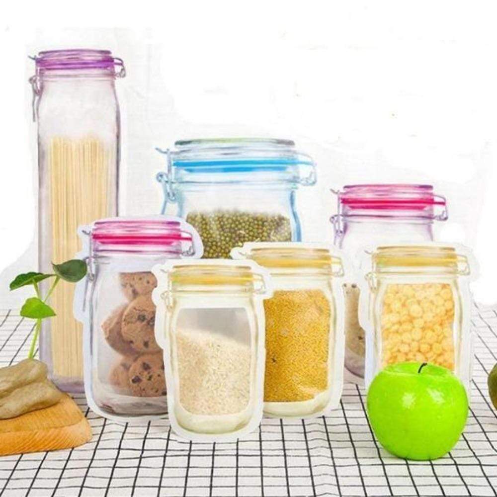 Storage Bags (Set of 10) JARBAGS™ Premium Reusable Mason Jar Bags - DiyosWorld