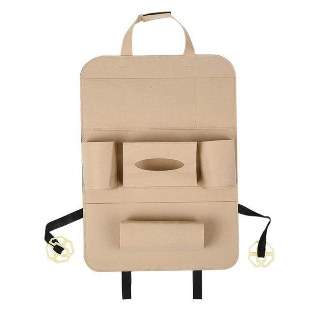 Stowing Tidying Car Back Seat Organizer Beige - DiyosWorld