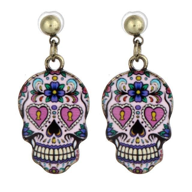 Stud Earrings Unique Skull Earring A3 - DiyosWorld