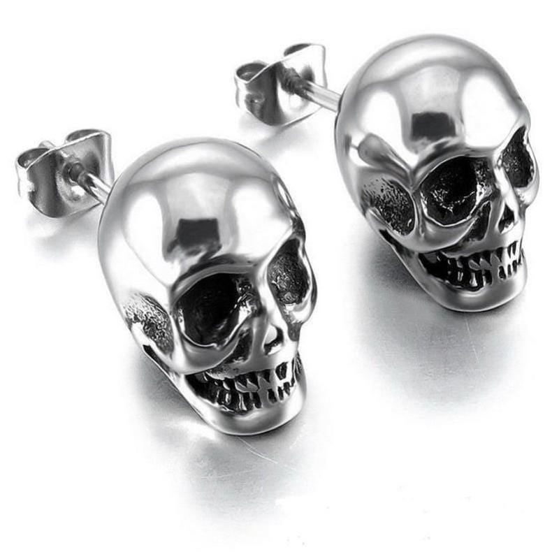 Stud Earrings Punk Skull Unisex Earrings - DiyosWorld